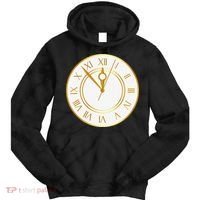 New YearS Eve Clock Tie Dye Hoodie thumb 0