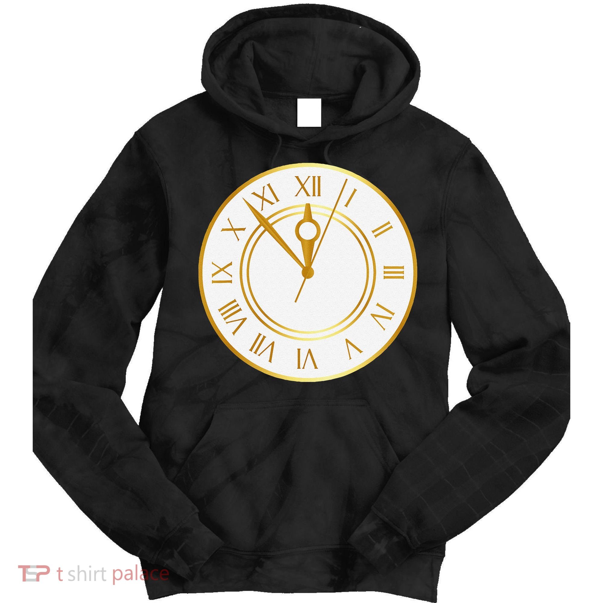 New YearS Eve Clock Tie Dye Hoodie