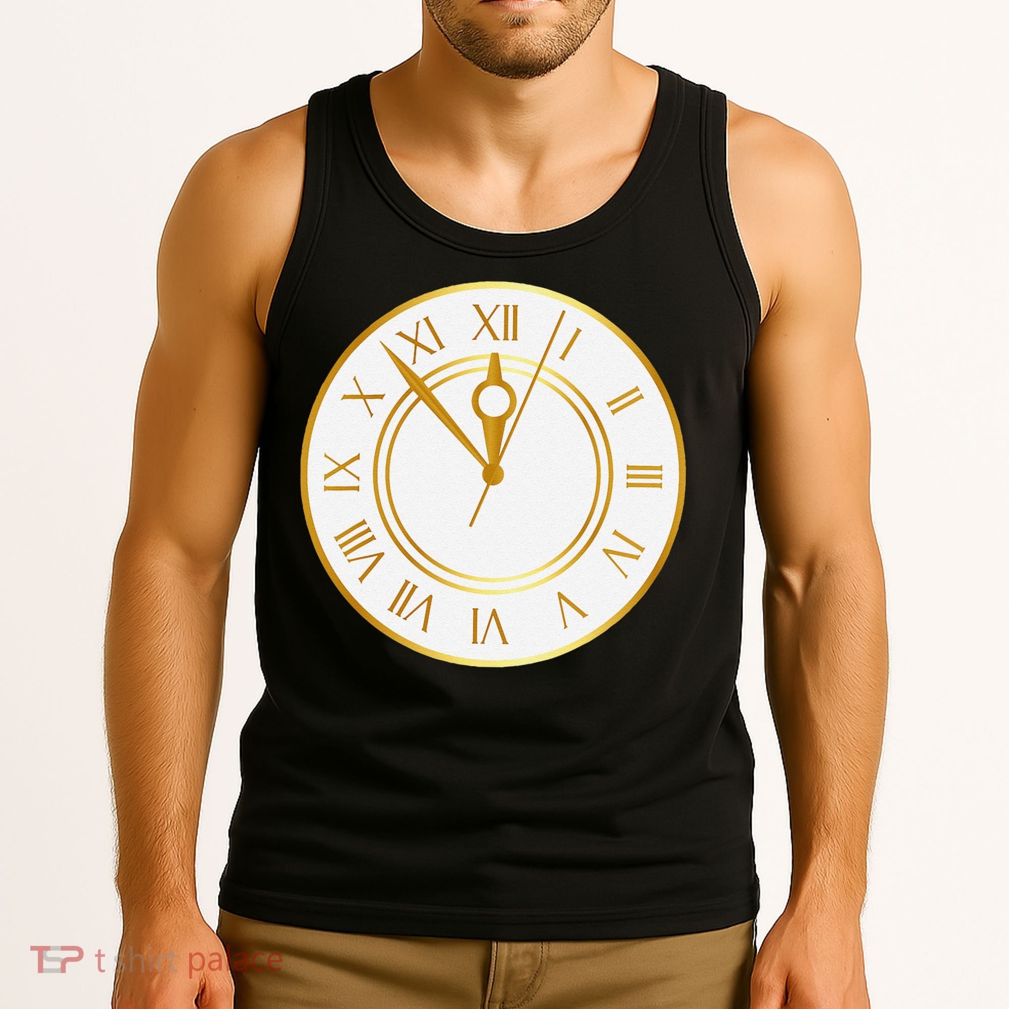 New YearS Eve Clock Tank Top