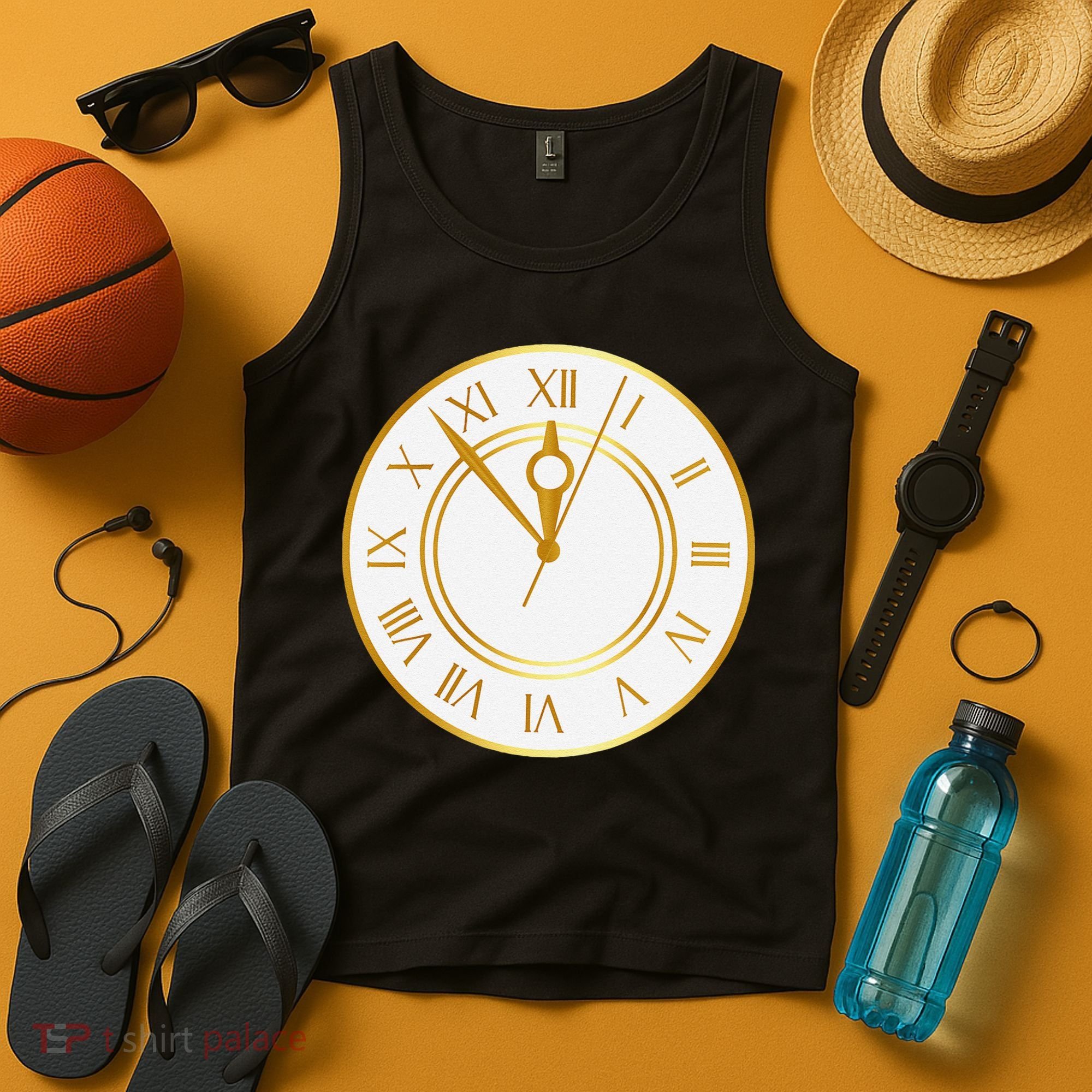 New YearS Eve Clock Tank Top