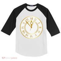 New YearS Eve Clock Kids Colorblock Raglan Jersey thumb 0