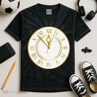 New YearS Eve Clock Kids Tie-Dye T-Shirt thumb 2