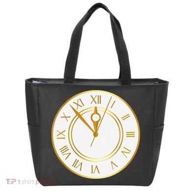 New YearS Eve Clock Tote Bag