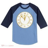 New YearS Eve Clock Raglan Baseball Sleeve Shirt thumb 0