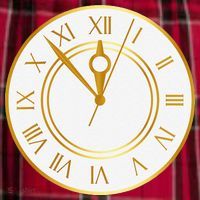 New YearS Eve Clock Women's Flannel Plaid Pajama Pants thumb 2