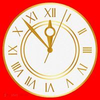 New YearS Eve Clock Santa Hat thumb 1
