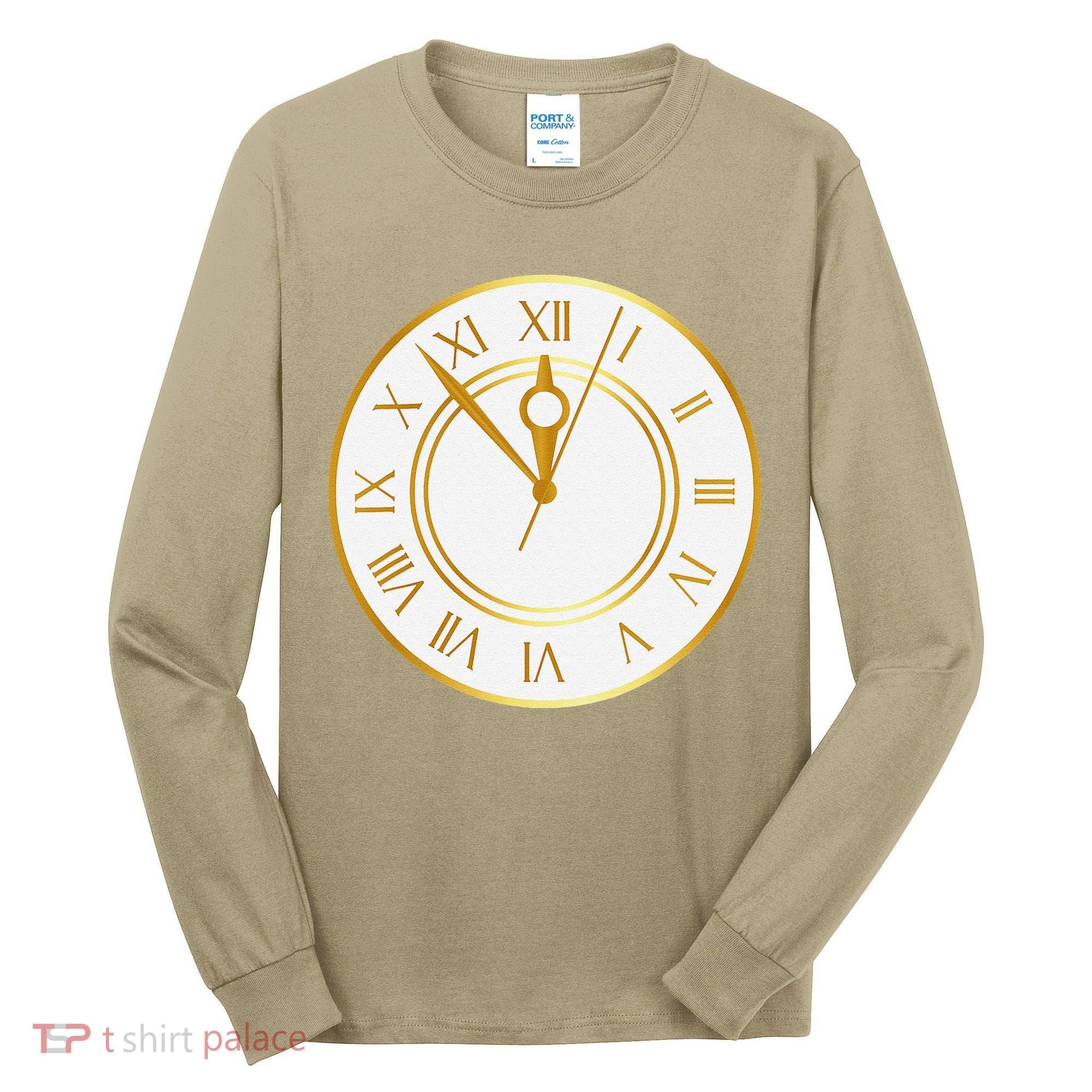 New YearS Eve Clock Tall Long Sleeve Shirt