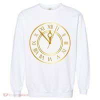 New YearS Eve Clock Garment-Dyed Sweatshirt thumb 0
