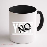 No Yeet Funny Retro Text Coffee Mug thumb 1