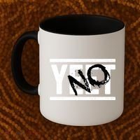 No Yeet Funny Retro Text Coffee Mug thumb 2