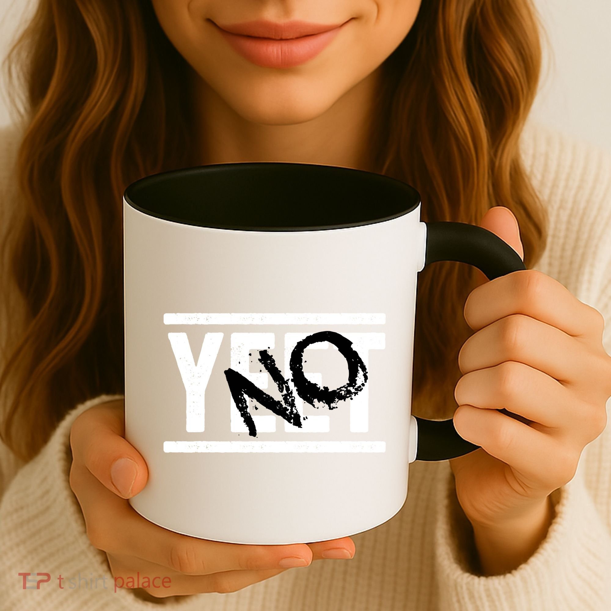 No Yeet Funny Retro Text Coffee Mug