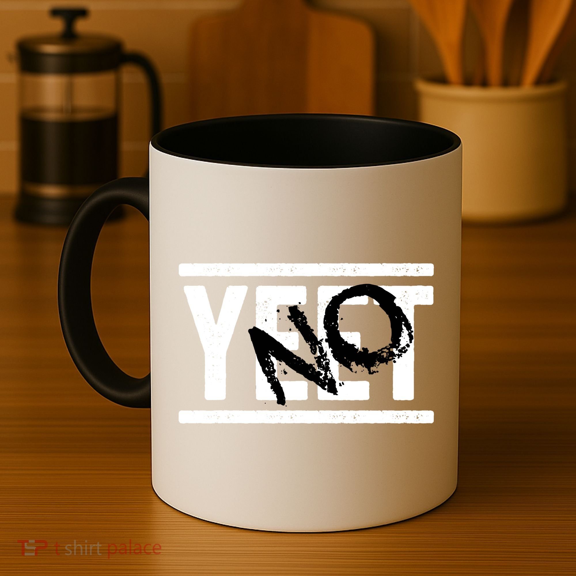 No Yeet Funny Retro Text Coffee Mug