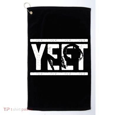 No Yeet Funny Retro Text Golf Towel