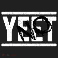 No Yeet Funny Retro Text Golf Towel thumb 3
