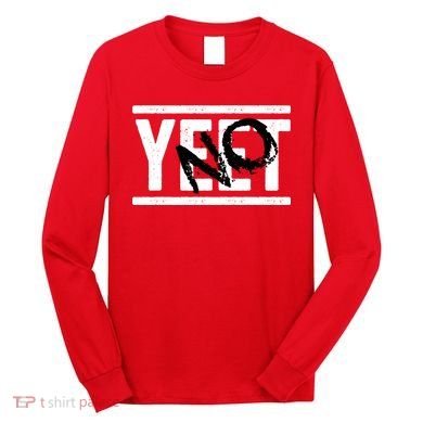 No Yeet Funny Retro Text Long Sleeve Shirt