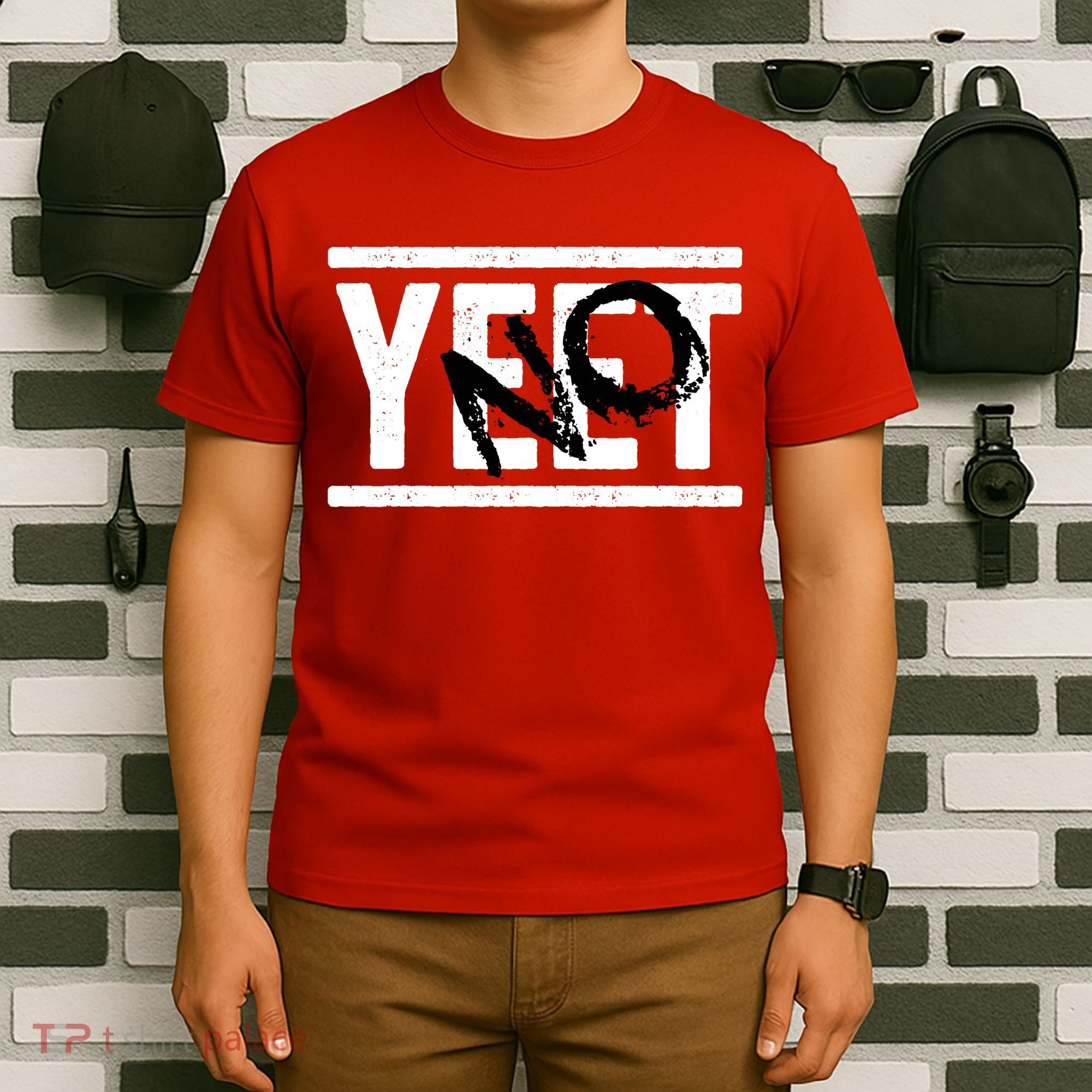 No Yeet Funny Retro Text T-Shirt
