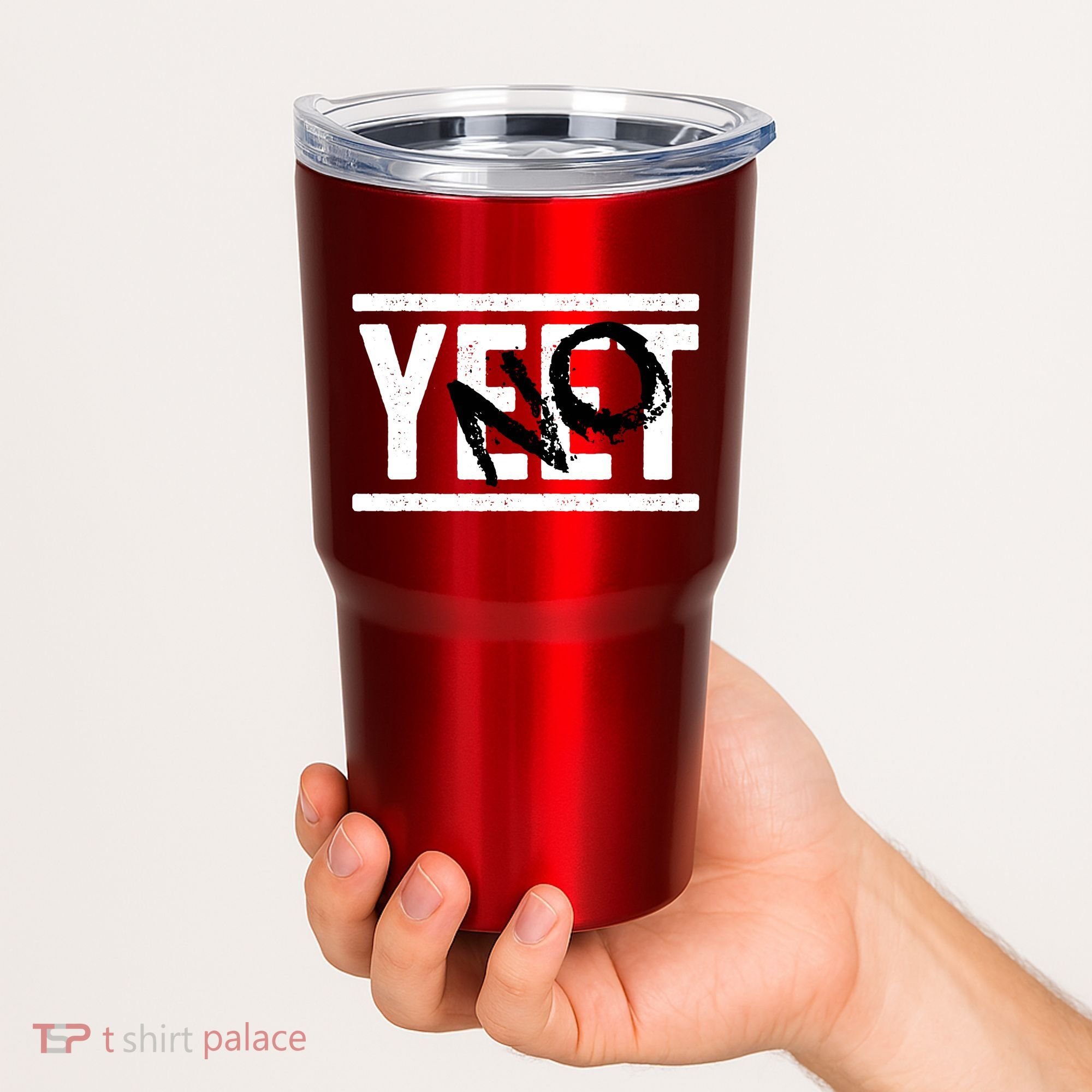 No Yeet Funny Retro Text Tumbler