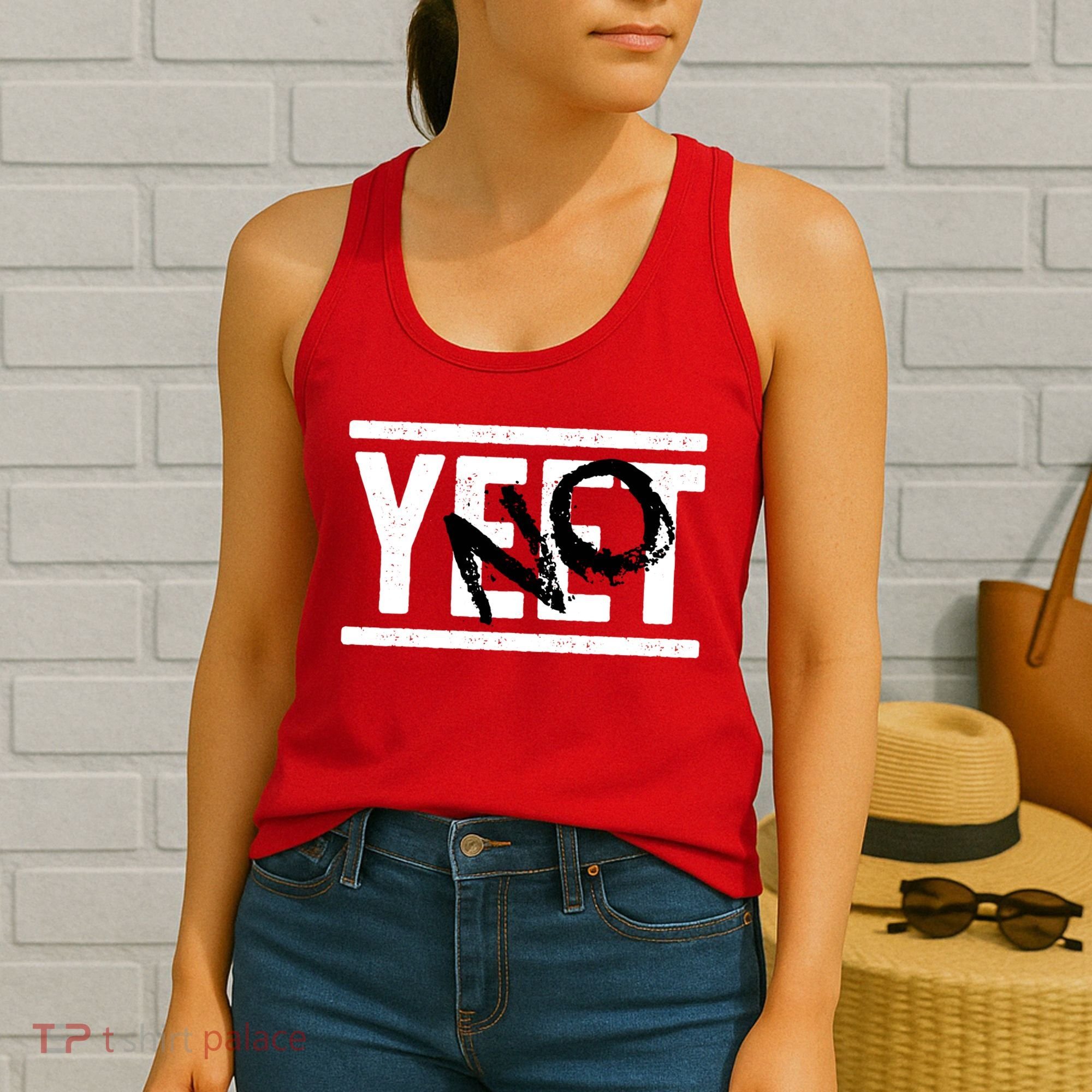 No Yeet Funny Retro Text Women's Tank Top