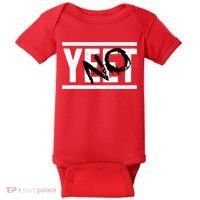 No Yeet Funny Retro Text Baby Bodysuit thumb 0