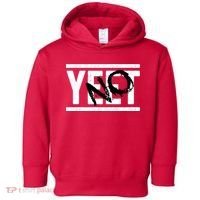 No Yeet Funny Retro Text Toddler Hoodie thumb 0