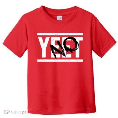 No Yeet Funny Retro Text Toddler T-Shirt