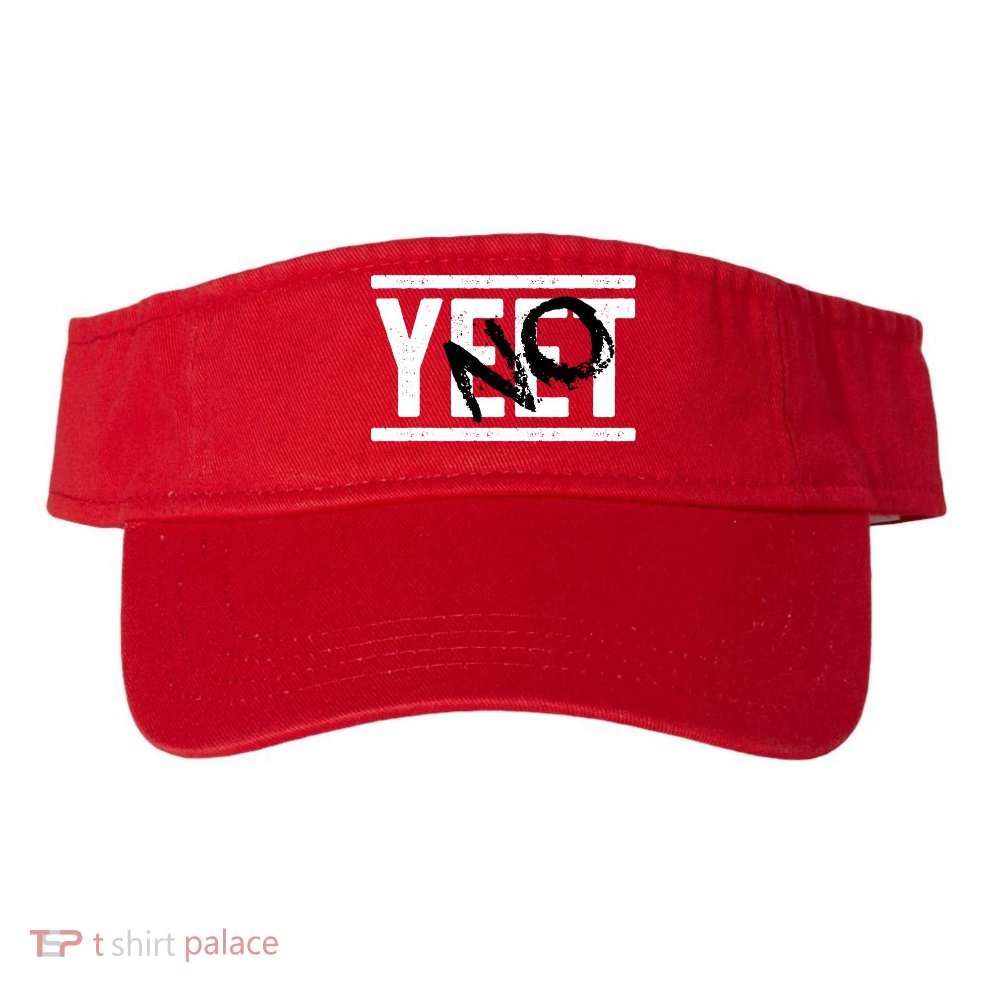 No Yeet Funny Retro Text Visor
