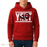 No Yeet Funny Retro Text Kids Hoodie thumb 4