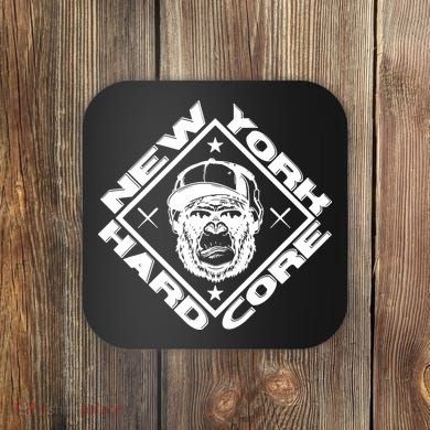 New York Hardcore Monkey Is Worldwide Nyhc Punks Not Dead Coaster