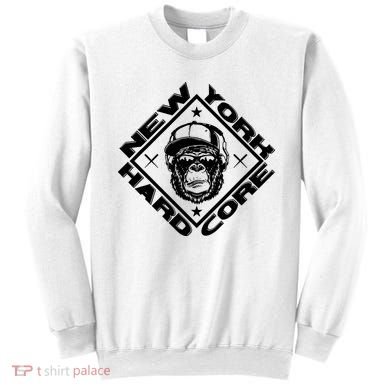 New York Hardcore Monkey Is Worldwide Nyhc Punks Not Dead Sweatshirt