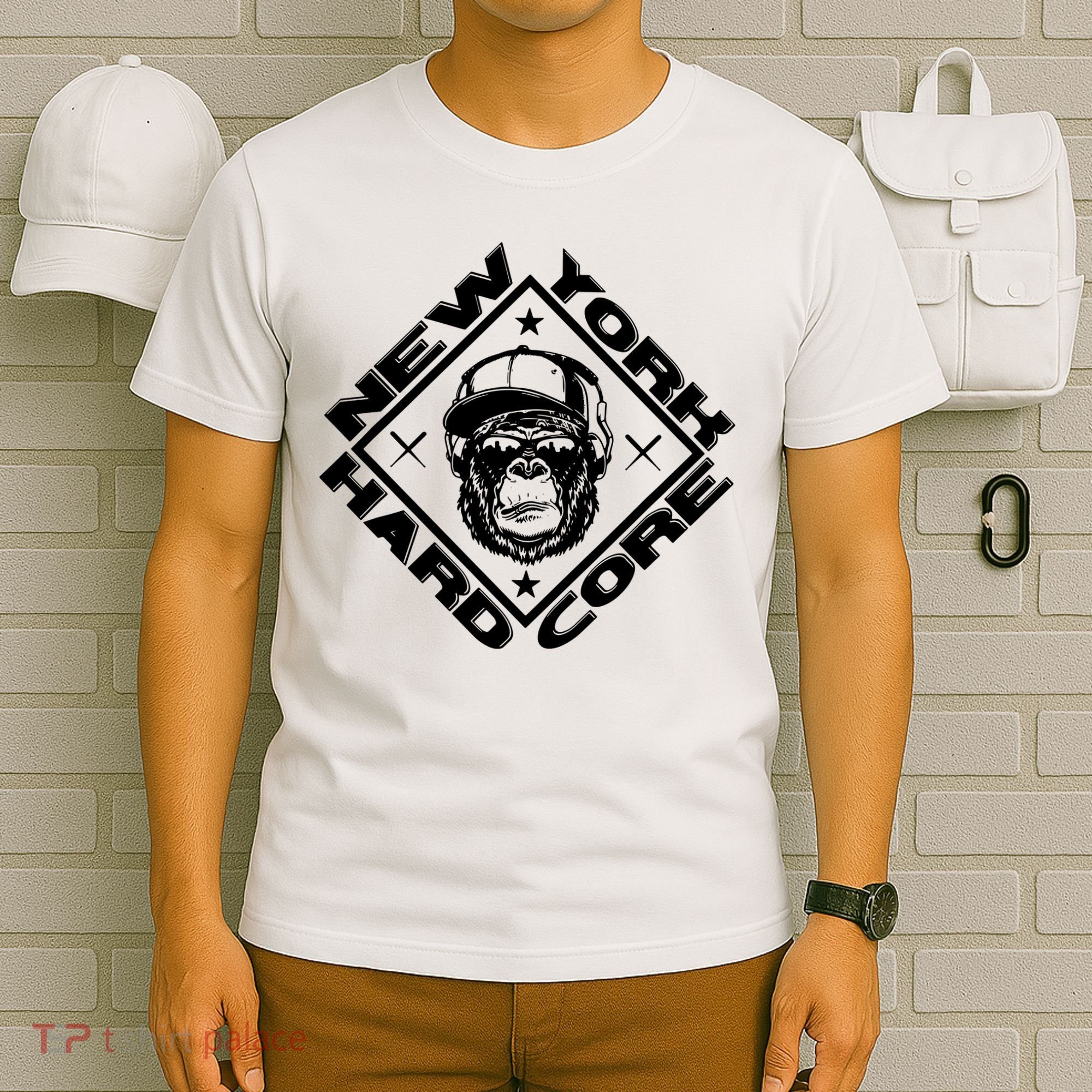 New York Hardcore Monkey Is Worldwide Nyhc Punks Not Dead T-Shirt