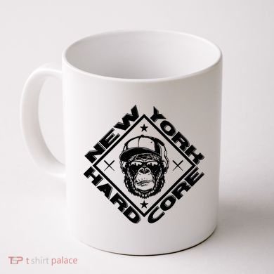 New York Hardcore Monkey Is Worldwide Nyhc Punks Not Dead Coffee Mug