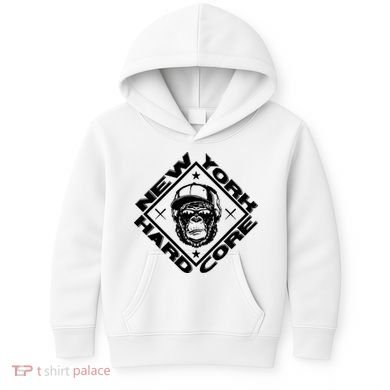 New York Hardcore Monkey Is Worldwide Nyhc Punks Not Dead Kids Hoodie