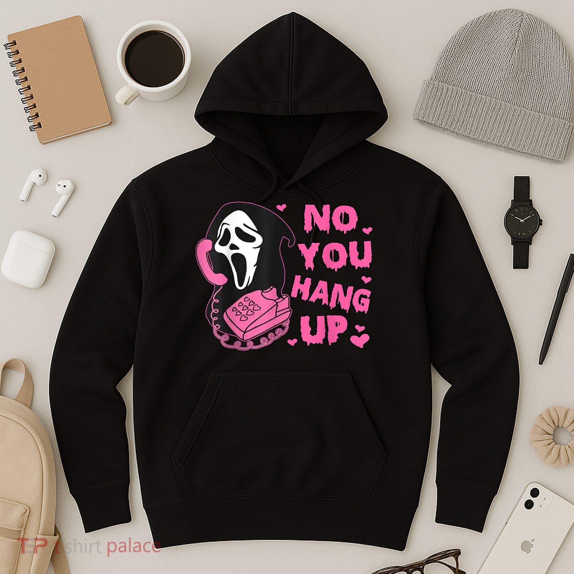 No You Hang Up First Ghost Calling Halloween Hoodie