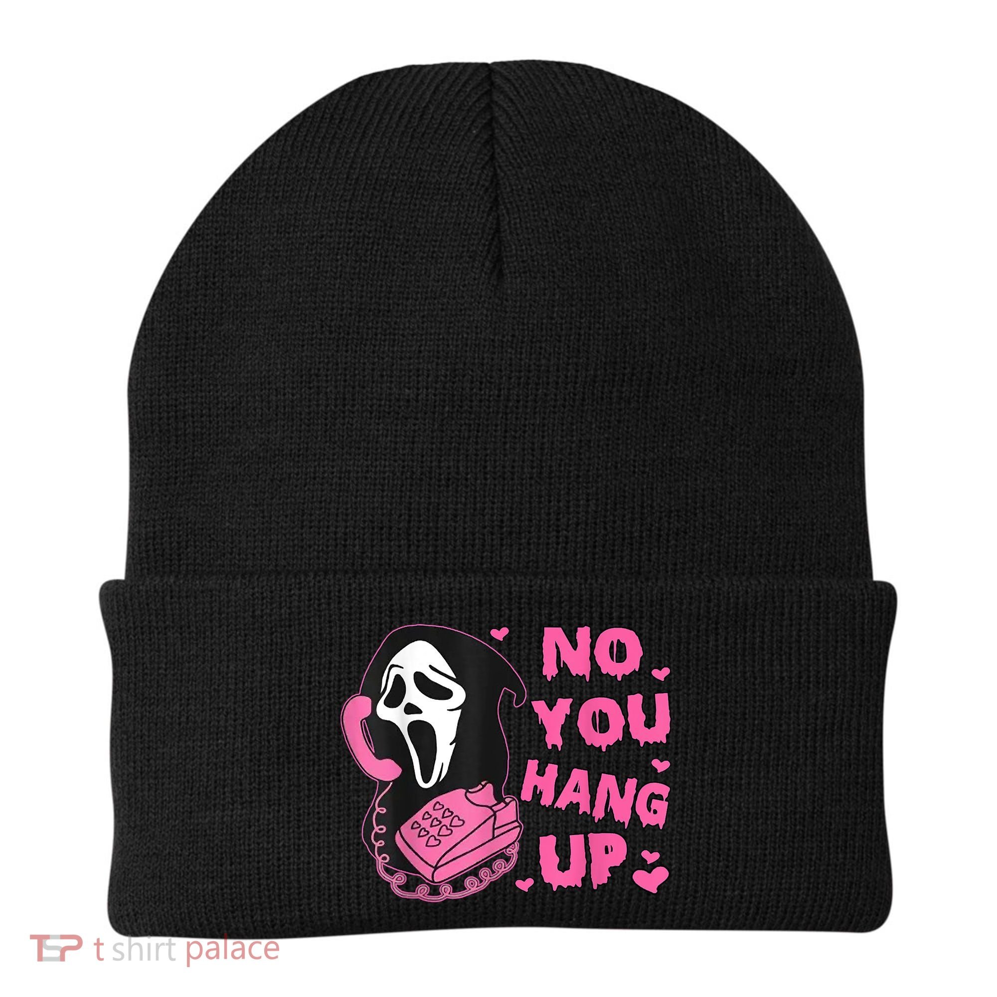 No You Hang Up First Ghost Calling Halloween Beanie