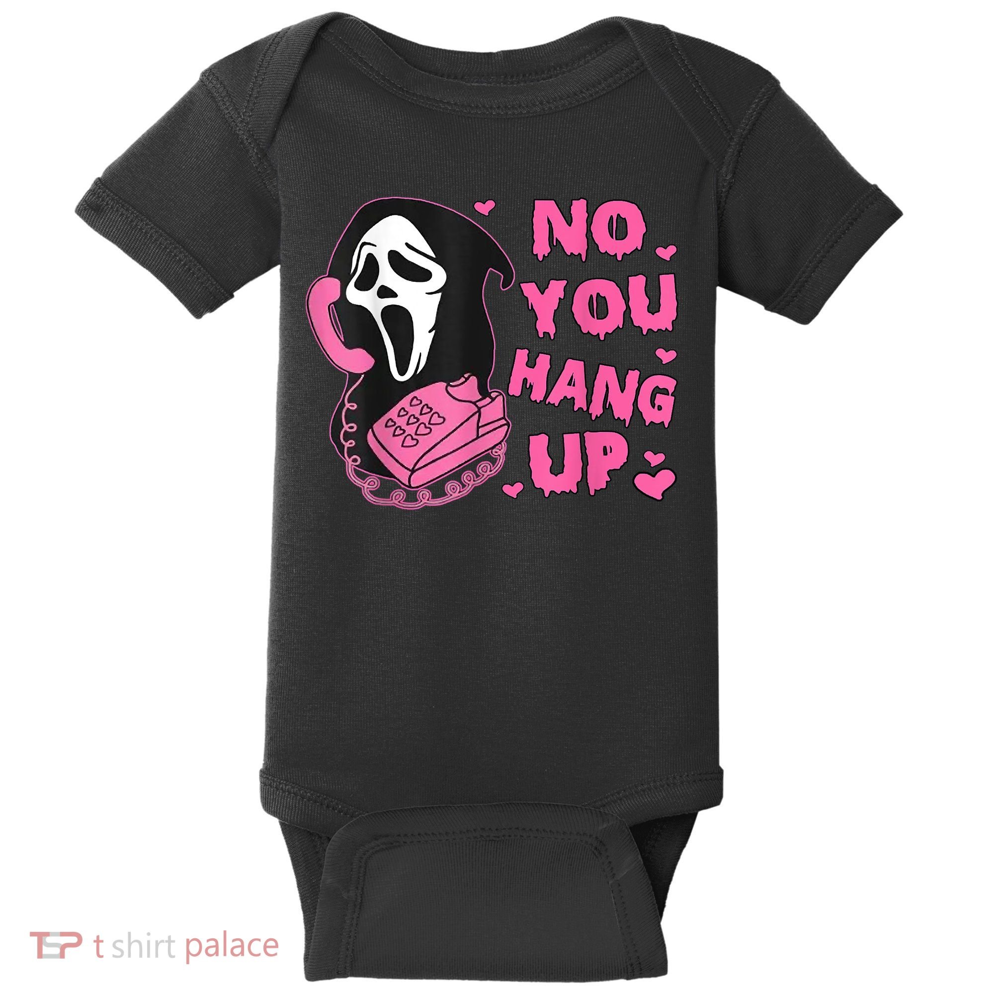 No You Hang Up First Ghost Calling Halloween Baby Bodysuit
