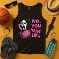No You Hang Up First Ghost Calling Halloween Tank Top thumb 4