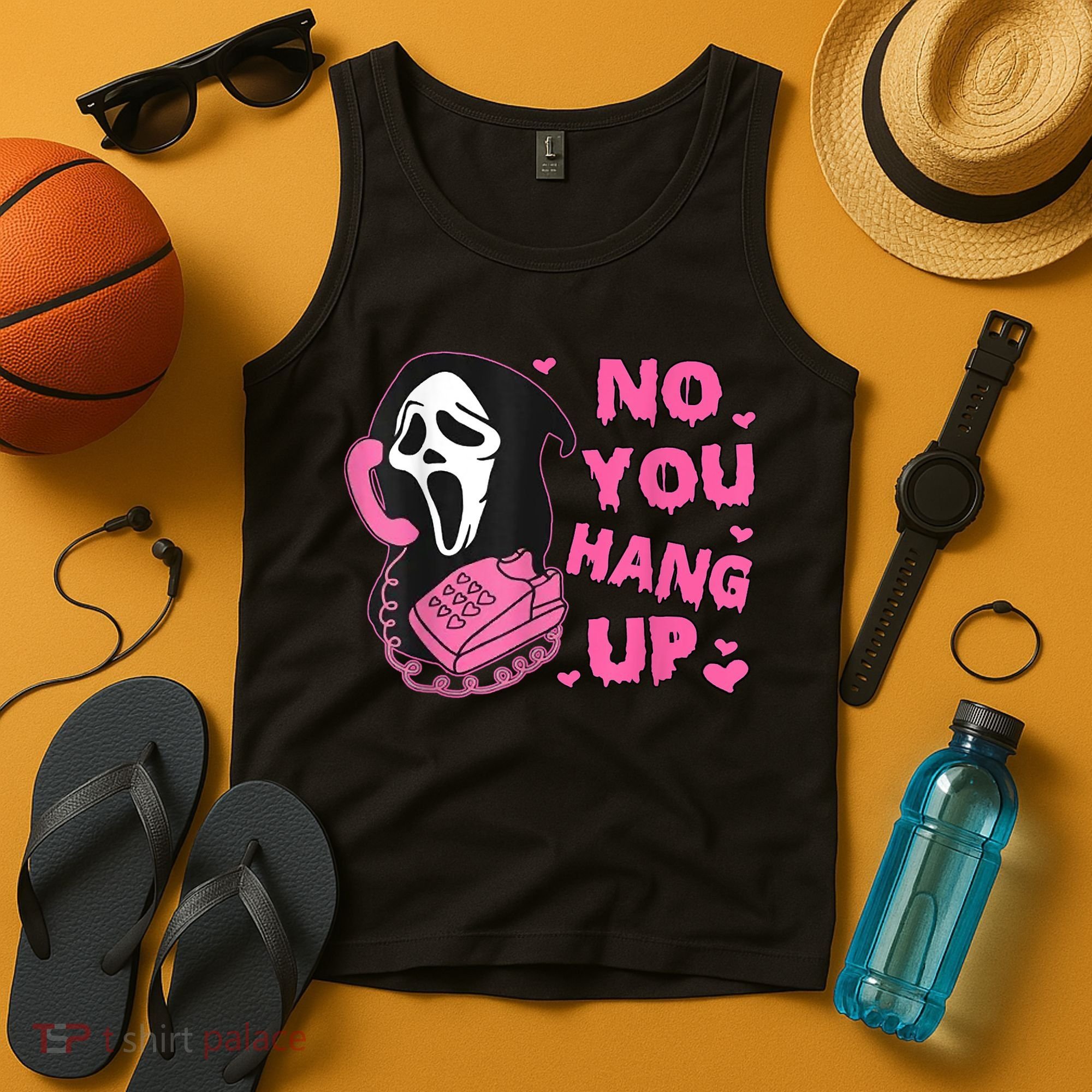 No You Hang Up First Ghost Calling Halloween Tank Top