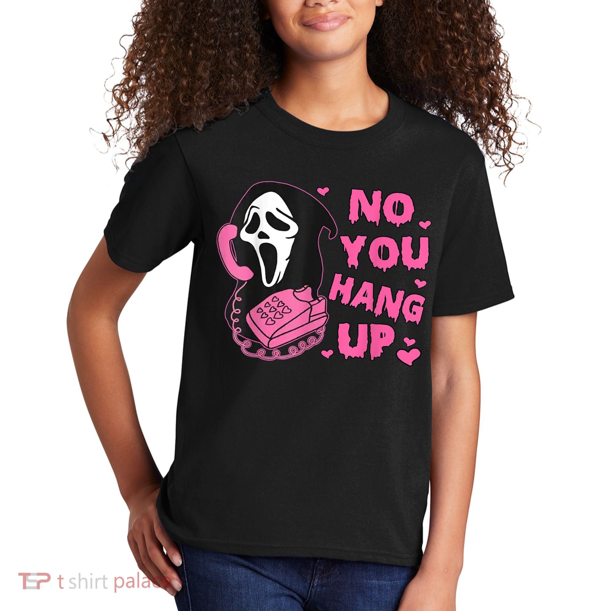No You Hang Up First Ghost Calling Halloween Kids T-Shirt