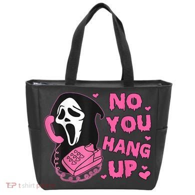 No You Hang Up First Ghost Calling Halloween Tote Bag