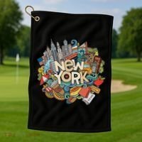 New York Iconic Golf Towel thumb 1