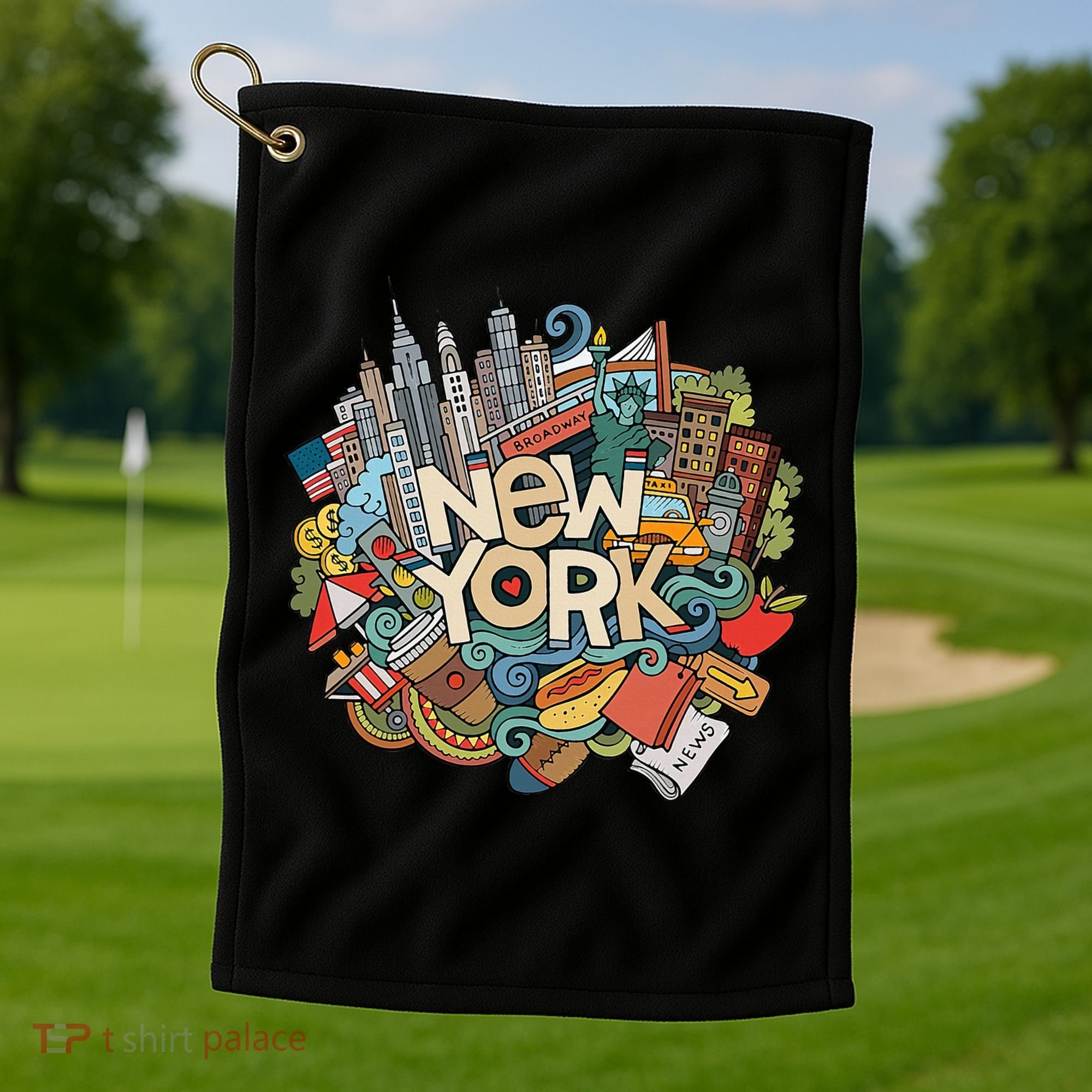 New York Iconic Golf Towel