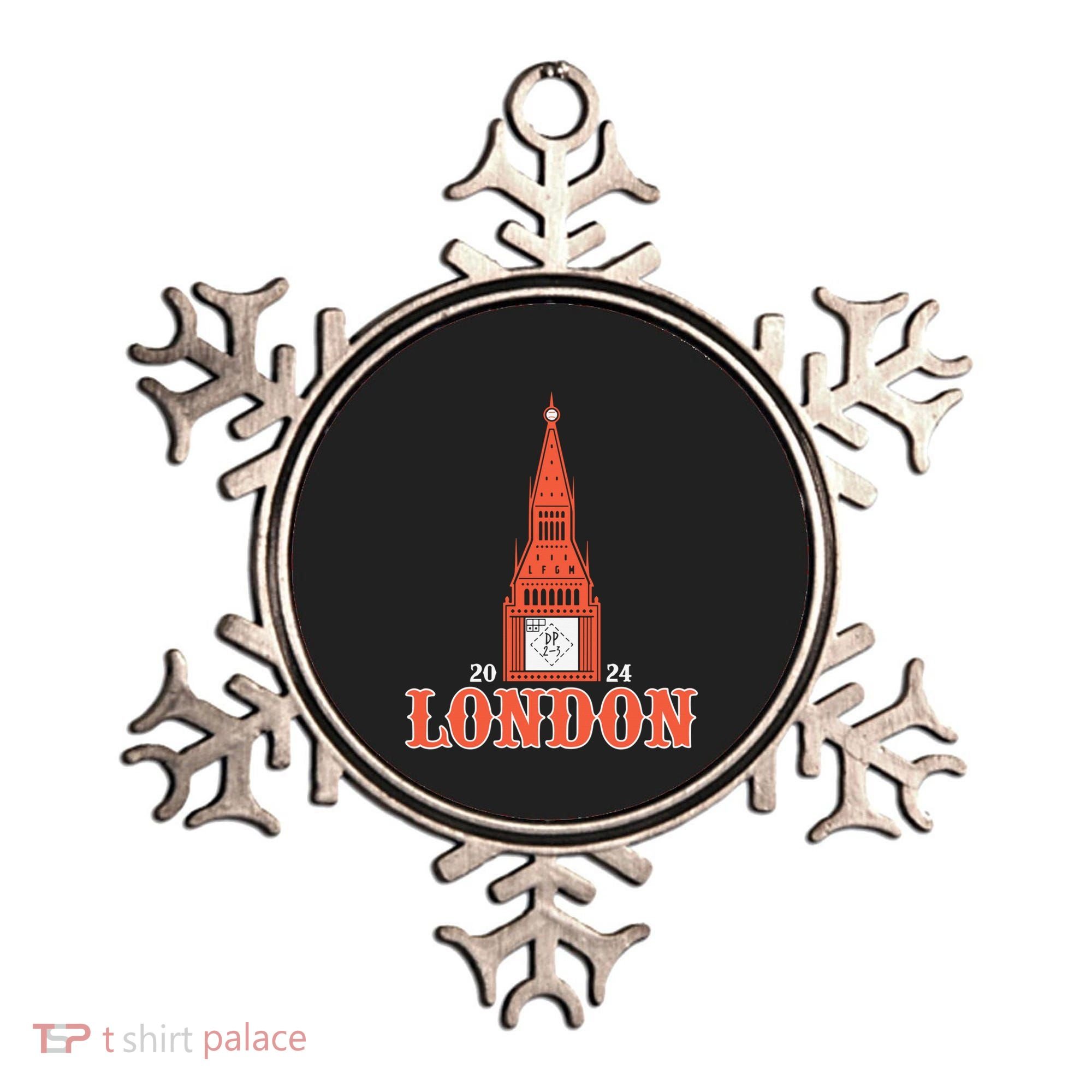 New York London Clock Tower Ornament