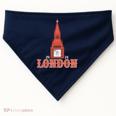 New York London Clock Tower USA-Made Doggie Bandana