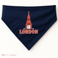 New York London Clock Tower USA-Made Doggie Bandana thumb 0