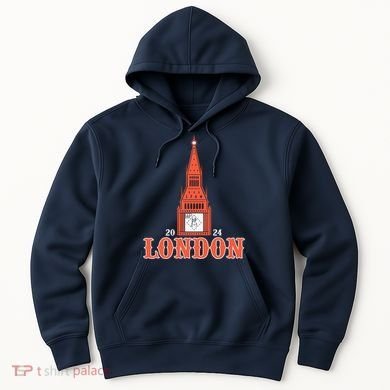 New York London Clock Tower Hoodie