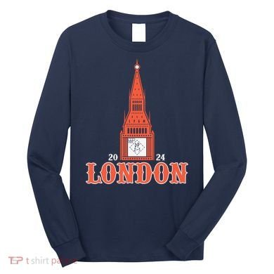New York London Clock Tower Long Sleeve Shirt