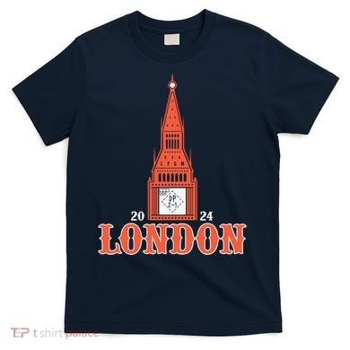 New York London Clock Tower T-Shirt
