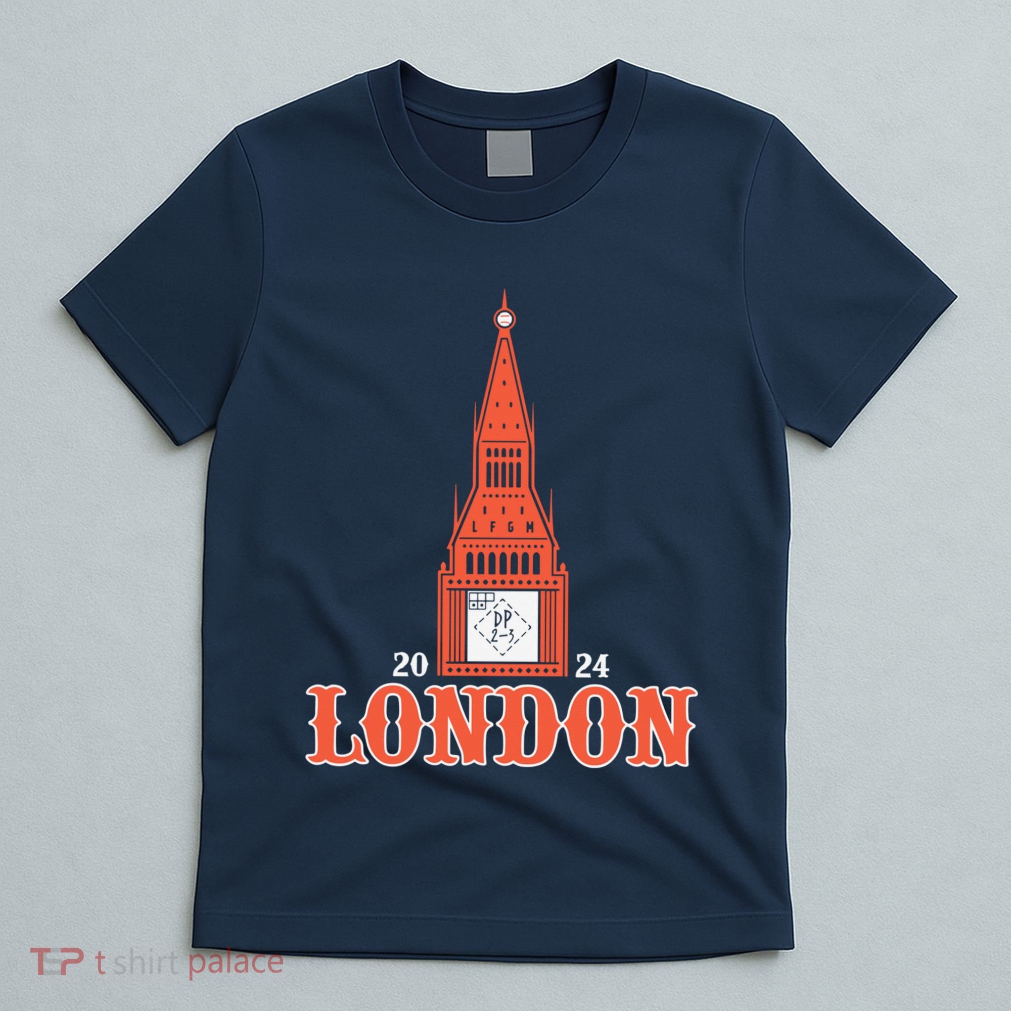 New York London Clock Tower T-Shirt