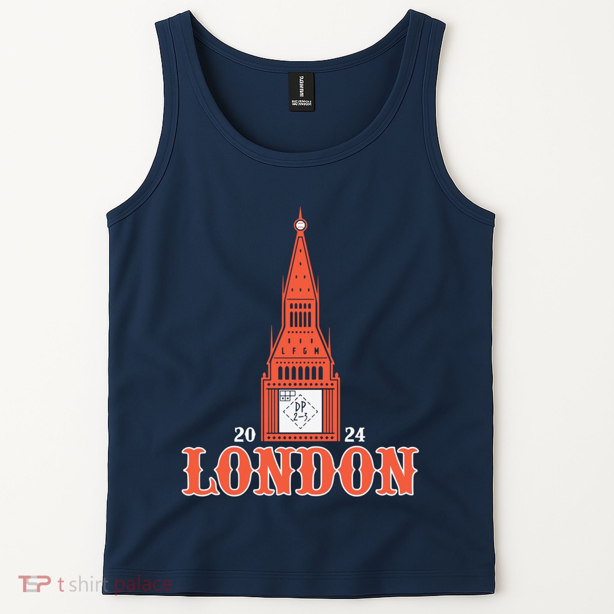 New York London Clock Tower Tank Top