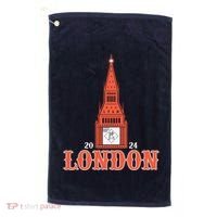 New York London Clock Tower Golf Towel thumb 0